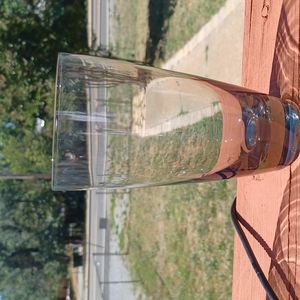 5 Smoke glass water glasses from the 70s